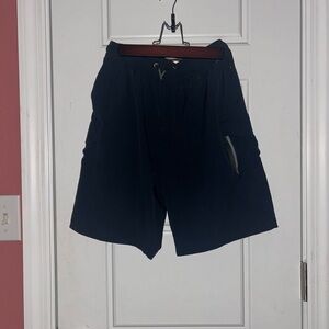 Leg3nd Boys Athletic Shorts XL (18) | Black Tech Shorts w/ Zip Pockets